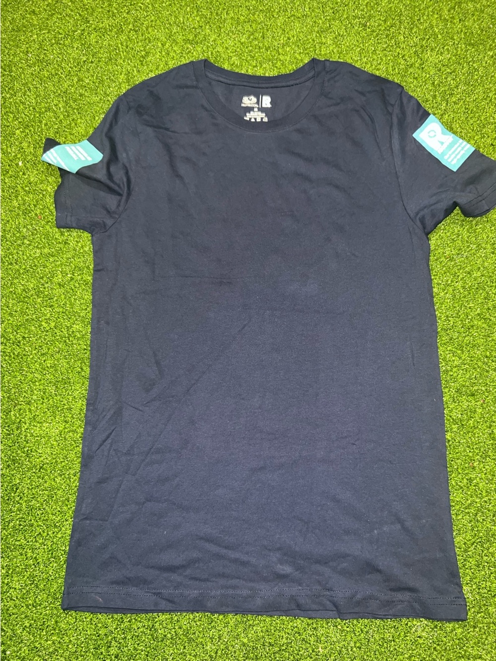 Fruit of the Loom Recover Recycled Navy Blue Graphic Tee NWT